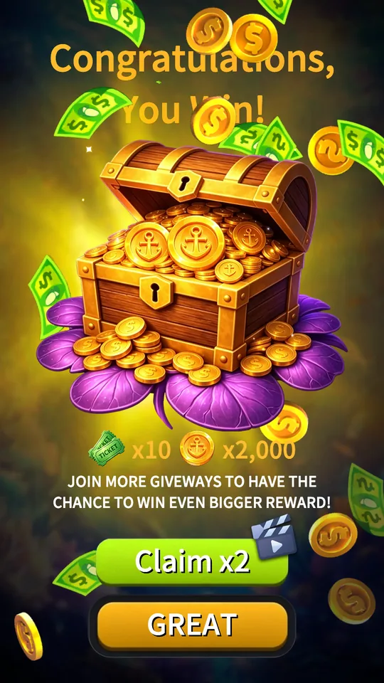 Winning celebration screen
