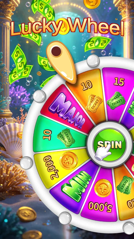 Lucky Wheel spin screen